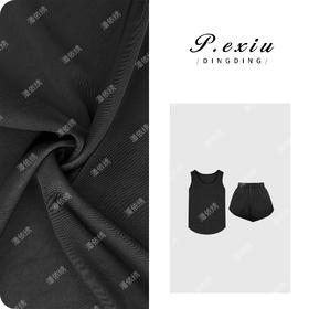 03-4潘依绣丁丁宠粉PanYiXiu/潘依绣【夏初长】极简主义松弛感背心短裤套装 SH98897