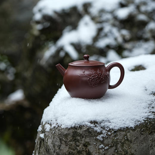 龙德堂陶艺 汤宣武 作品《芙蓉王》原矿紫泥 220cc 库存请咨询客服 商品图0