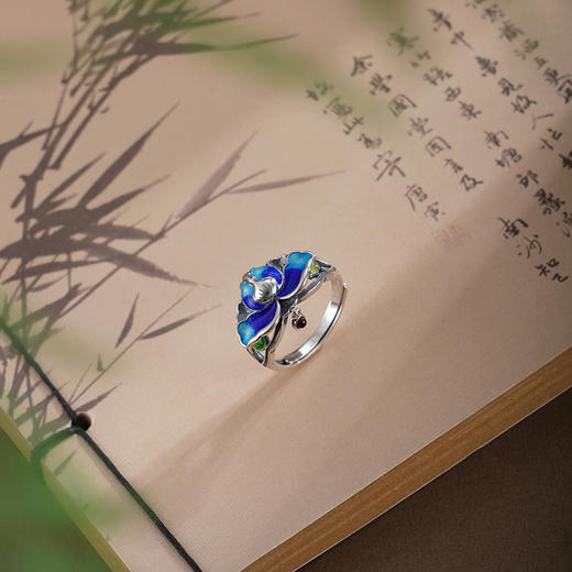 子佩集【莲华嘉瑞】银S925戒指【JZ01276】仿古珐琅彩2601 商品图1