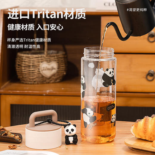 迪乐贝尔640ml越野熊猫水杯D2413 商品图3