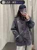 F032333春季新款中国古风男女立领牛仔水洗棉宽松唐装外套 商品缩略图12