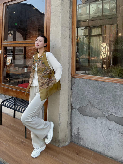 【百搭真丝】噢蜜ooomeooo真丝荡领女衬衫 商品图9