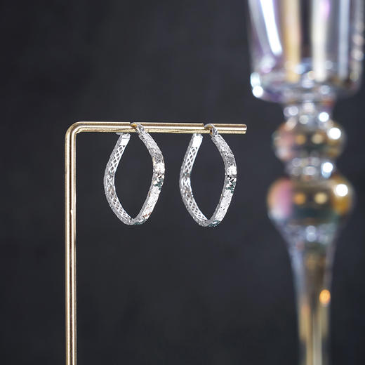 子佩集【大女主】银S925耳环【EL070731B】时尚扣环圆圈2601 商品图1