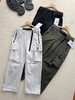 F032307春秋新款男女同款休闲百搭大口袋直筒阔腿长裤 商品缩略图0