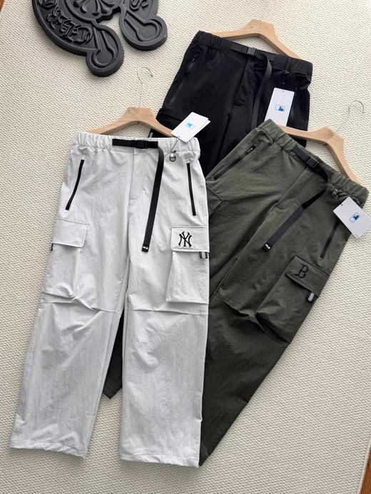 F032307春秋新款男女同款休闲百搭大口袋直筒阔腿长裤 商品图0