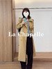 专柜实拍【轻奢英伦风！】拉夏贝尔/La Chapelle挺括有型气质翻领双排扣中长款通勤风廓形腰带风衣女 商品缩略图3