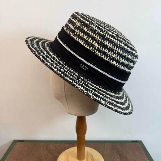 雀说法式复古平顶草帽女春夏海边度假沙滩帽防晒遮阳网红大檐麦秆礼帽ALWJSWH-871914 商品图2