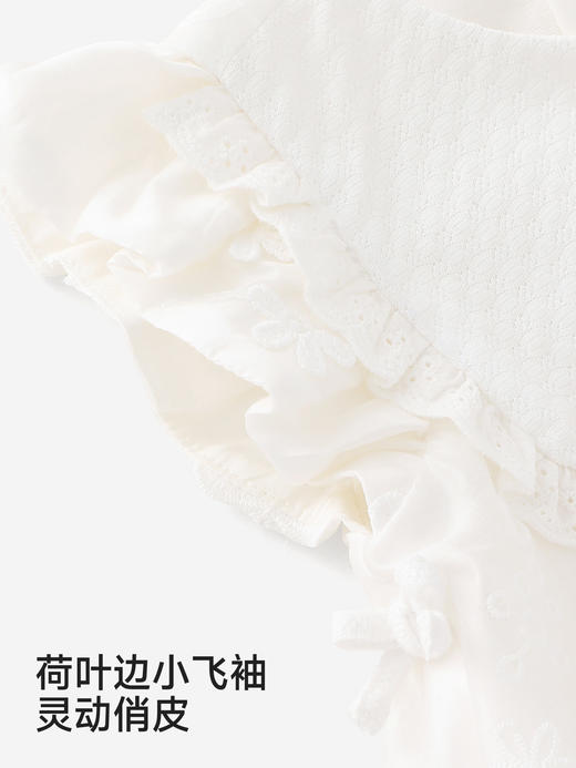 英氏女童宝宝连体衣夏季新款舒适婴儿短袖裆哈衣爬服YRHGJ2S014A 商品图4