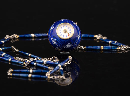 独角鹿西洋古董1910-1920年代瑞士出品球形怀表及原配表链（红色原装盒） 商品图3