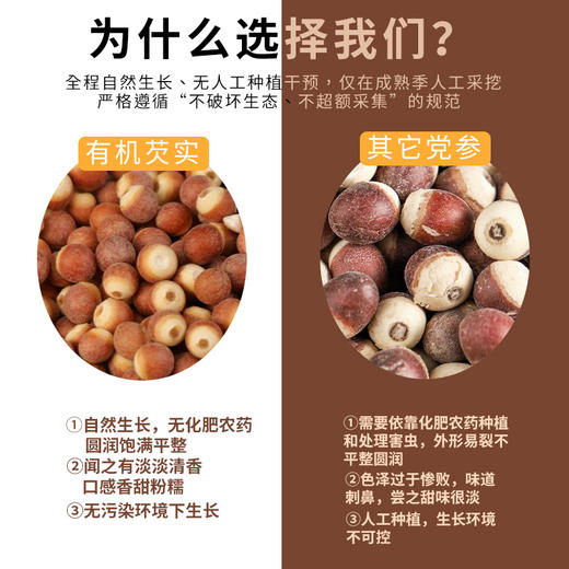 有机北刺芡实200g健康食材 商品图3