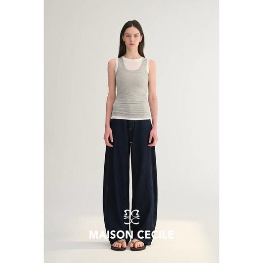 MC四色|新增白/深蓝春夏天丝经典松弛镰刀牛仔神裤MAISON CECILE 商品图4