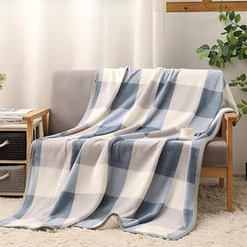 洁丽雅（Grace)蓝调.柔软亲肤办公室休闲盖毯JLY25101