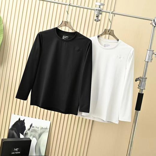 F032316春季新款情侣款弹力运动内搭户外休闲全棉一盒俩件长袖打底衫 商品图1