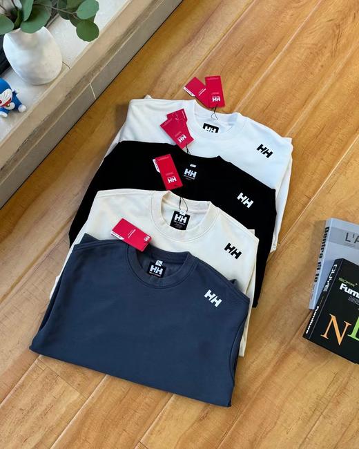 F032320春秋新款纯棉螺纹拼接面料落肩时尚圆领长袖卫衣 商品图12