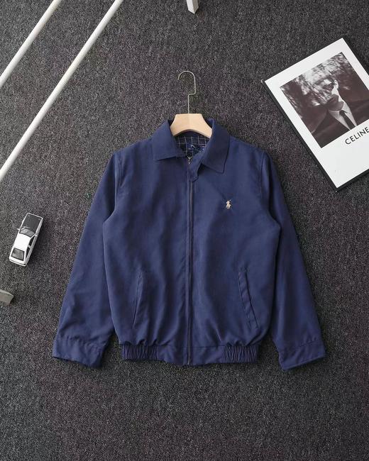 F032325春季男女同款翻领拉链防风设计休闲老干部夹克外套 商品图4