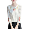 复古国风花卉刺绣新中式内搭打底衫上衣R-M145 商品缩略图4