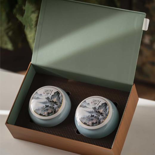 25元一套 / 一箱12套 水墨丹青【双瓷罐 绿色】 商品图1