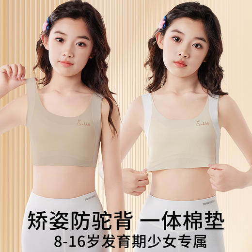 【秒杀】39.9元/2件少女文胸夏季一阶段小背心女童 商品图2