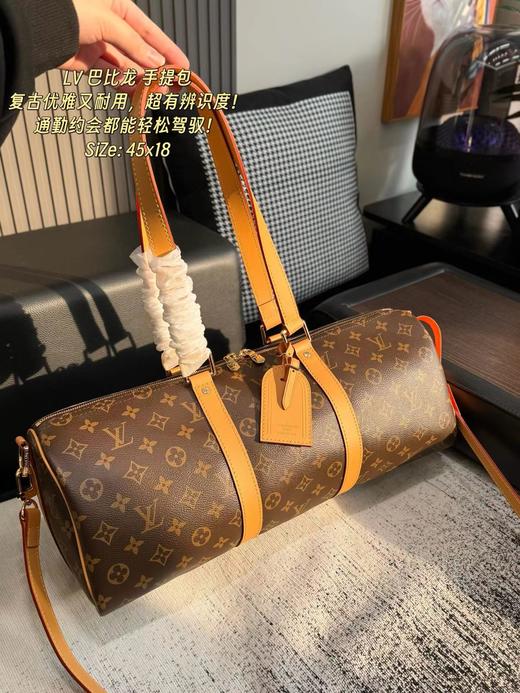 F032357老花帆布大号旅行袋手提斜挎单肩手提包 商品图0