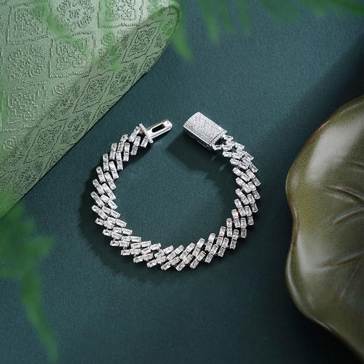 子佩集【光溯流连】银S925手链【SL200011B】时尚排钻2601 商品图1