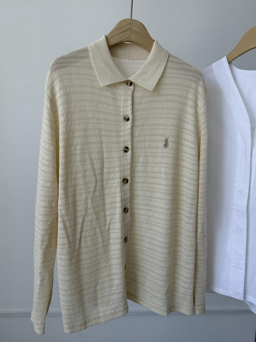 【秒杀价已调 直接拍】RL 老钱松弛感 亚麻针织开衫 男女同款 女生穿也太好看了 商品图11