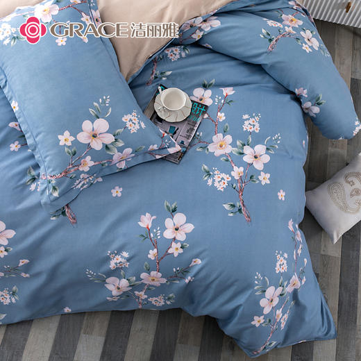 洁丽雅（Grace)乔微.亲肤磨毛四件套JLY25202 商品图2