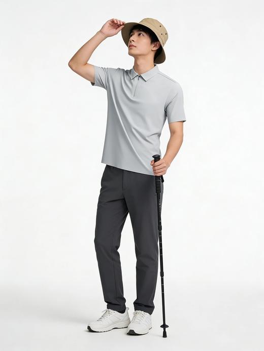 【透气凉感 云感裸肤 10A抑菌】单导半开拉链防晒驱蚊山茶香POLO衫T恤（B57-2608） 商品图3