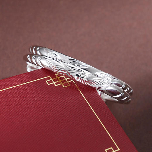 子佩集【瑞凤呈祥】银S9999童镯【TB0240830】儿童凤凰2601 商品图1