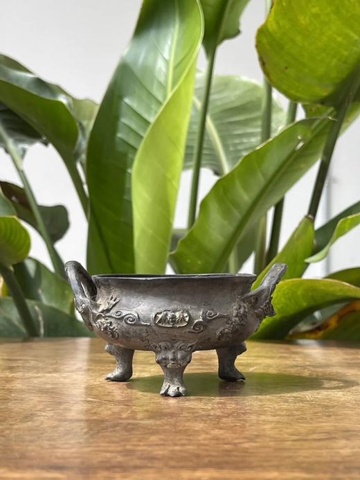 螭龙耳兽首三足宣德式青铜炉 ，顺丰包邮 商品图12