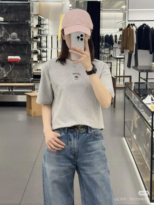 C*line 塞琳|高级小刺绣 26新款经典极简主义短袖T恤 商品图0