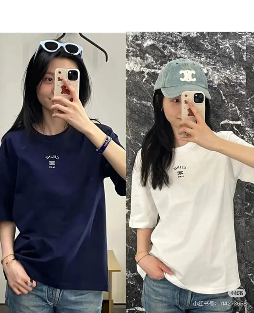 C*line 塞琳|高级小刺绣 26新款经典极简主义短袖T恤 商品图5