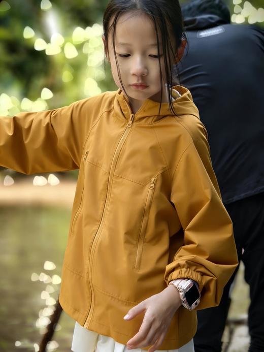 直发 化骨鸟同款 儿童单层硬壳冲锋衣 专业防水防泼水 小雨一擦即干 商品图3