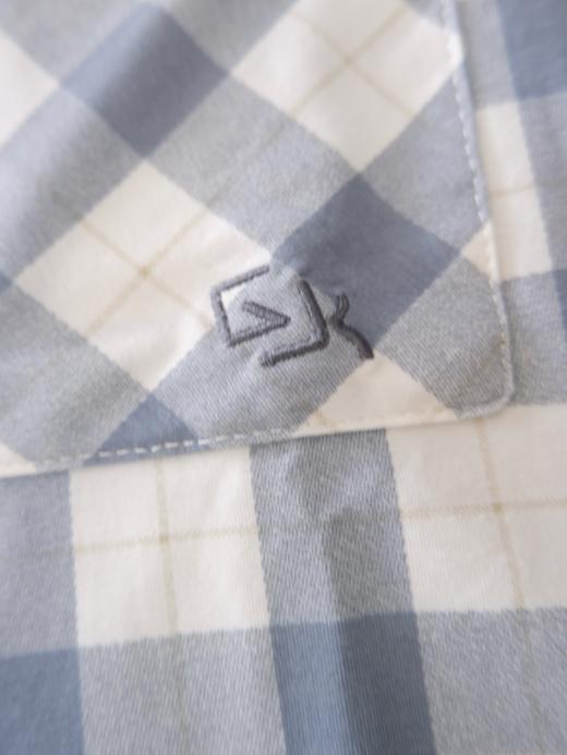 云仓【红豆正品】 coolmxa干爽棉 男士格纹短袖+长裤家居睡衣 商品图3