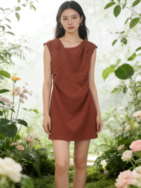 G2000女装SS26商场新款【BLACK]无袖连衣裙61937145