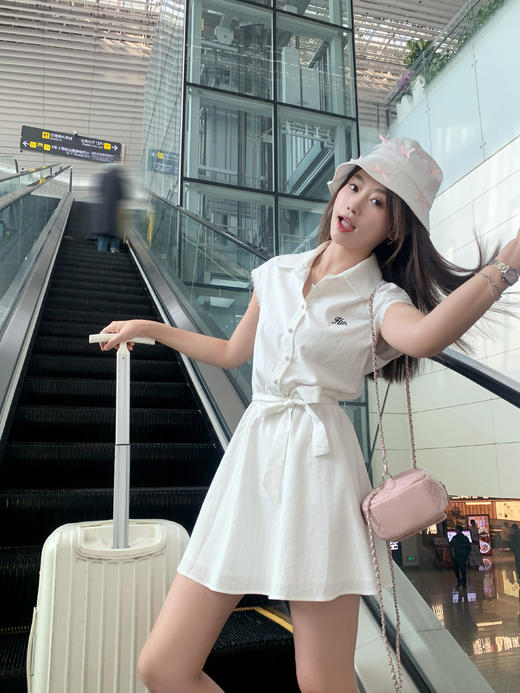 <曾小咸推荐>3.24现货秒杀 ！微信超特价！法式收腰绑带翻领连衣裙 日常169.99 立减80 秒杀89.99！！ 商品图5