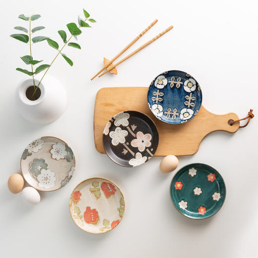 【AITO四季系列·美浓烧陶瓷餐具】匠心传承1300年的美浓烧，大师制版，日本原装进口，治愈灵魂的日本陶瓷，一杯一碟，尽显古朴之美。  一屋两人三餐四季，所有渺小又浪漫的瞬间，都值得纪念！ 商品图13