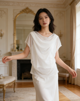 G2000女装SS26商场新款网纱面背心61243780