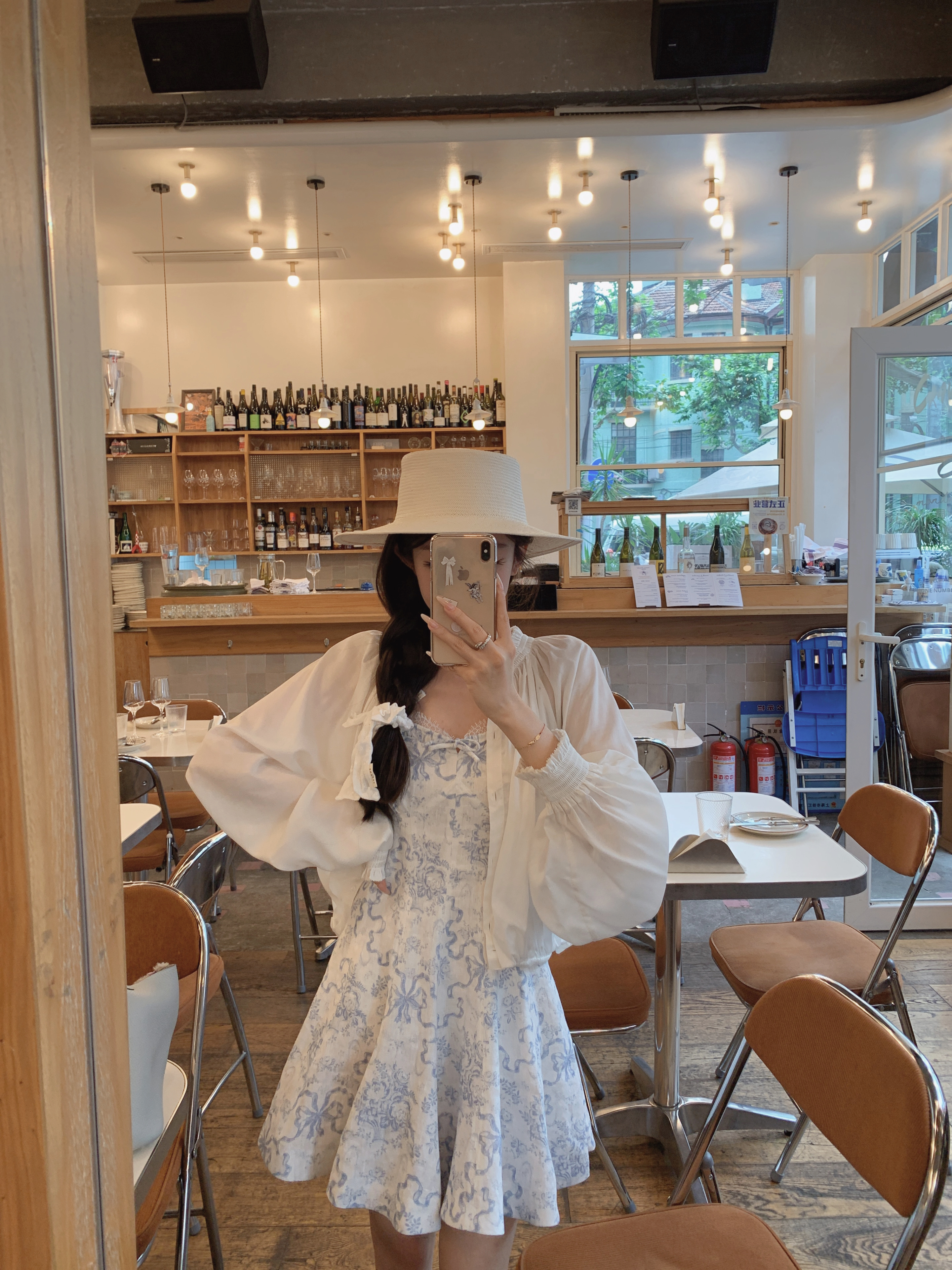 金蘑菇菇 Zim鸢尾与Love小苍兰 / 100亚麻夏日清丽少女感碎花连衣裙&上衣