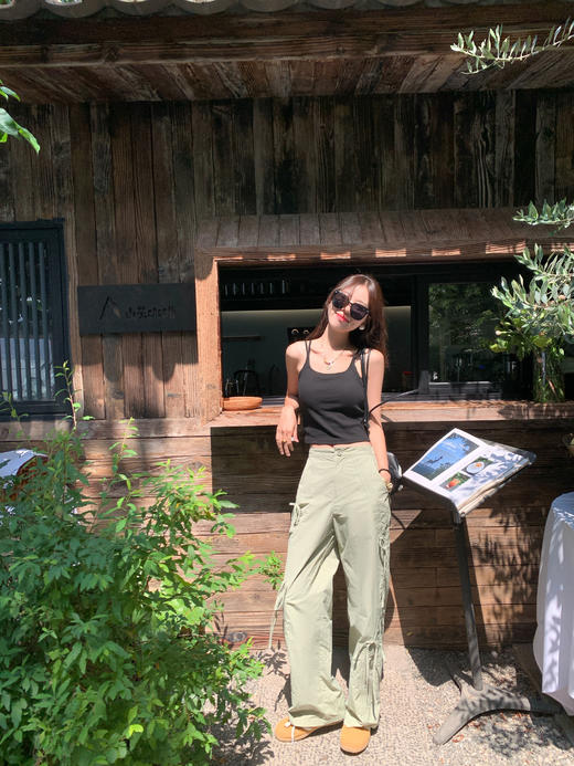 <曾小咸推荐>3.24现货秒杀 ！微信超特价！绿色工装裤 日常189.99 立减110 秒杀79.99！！ 商品图8