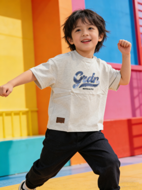 佐丹奴童装26年新款全棉恤回潮印花短袖T衫03086267