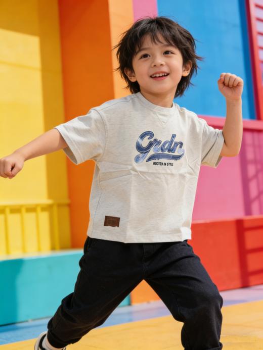 佐丹奴童装26年新款全棉恤回潮印花短袖T衫03086267 商品图0