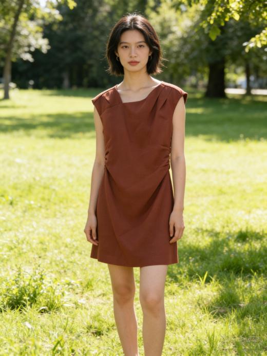 G2000女装SS26商场新款【BLACK]无袖连衣裙61937145 商品图1