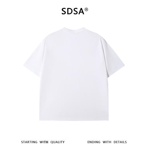 36301SDSA男装2026新款高贵轻奢简约休闲胸口小标圆领短袖韩系百搭上衣 商品图2