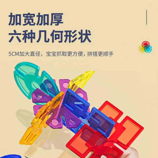 特价🉐29.9元100片❗️超大号雪花片❄️ 跟巴掌一样大的雪花片 加厚雪花片 儿童男女宝宝益智拼插玩具 早教抓握精细动作练习 商品图2