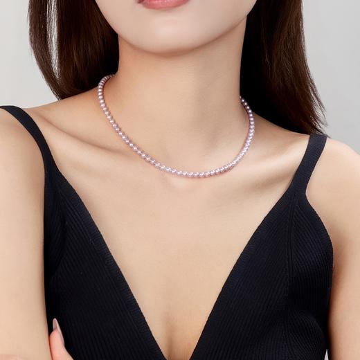 IIPO宜珠宜宝「九紫离火」天然色紫色小米珍珠4-5mm-香芋紫(礼盒装) 商品图0