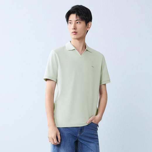 【海鸥领POLO衫】柒牌男装2026夏季新品弹力舒适薄款短袖POLO衫 130T71070 商品图1