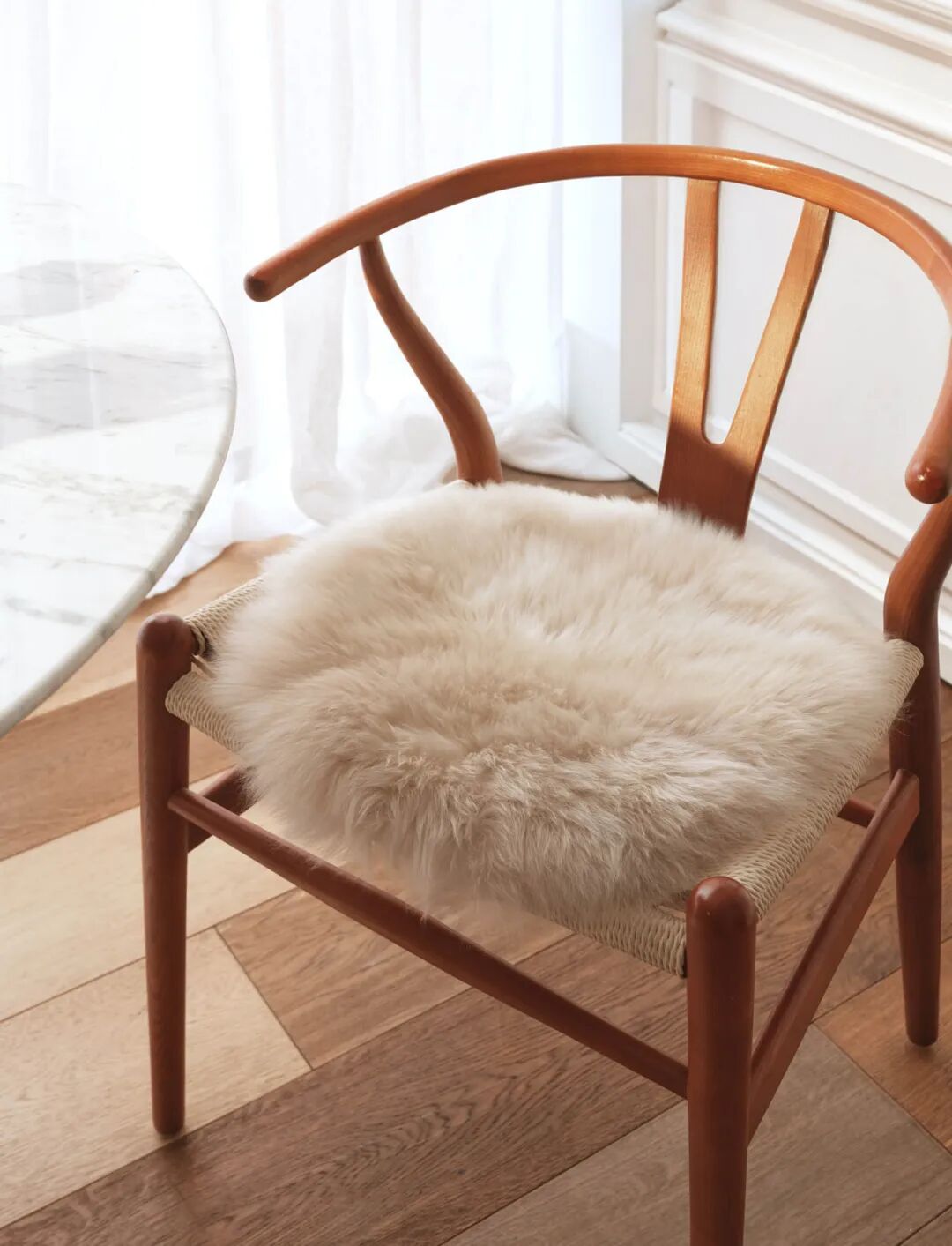 伽罗 JALO 加厚澳大利亚羔羊皮圆坐垫(长毛款/卷毛款)