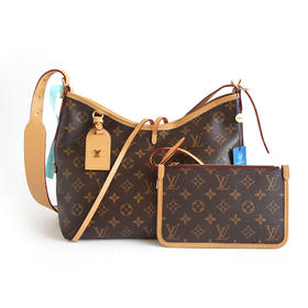 【95新】LV路易威登M46203小号棕色老花carryall单肩斜挎包女士230326AK01