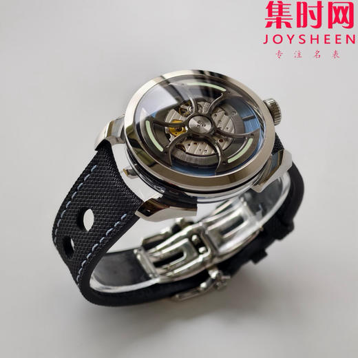 K1新款MB&F MAD1S系列 战斧摆陀 紫 / 蓝——侧向读时 + 大摆陀“暴走旋转”的现象级机械玩具 男士腕表 表径42mm 商品图1