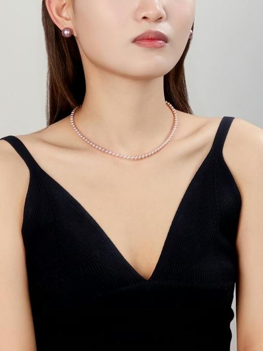 IIPO宜珠宜宝「九紫离火」天然色紫色小米珍珠4-5mm-曼塔玫瑰(礼盒装) 商品图2